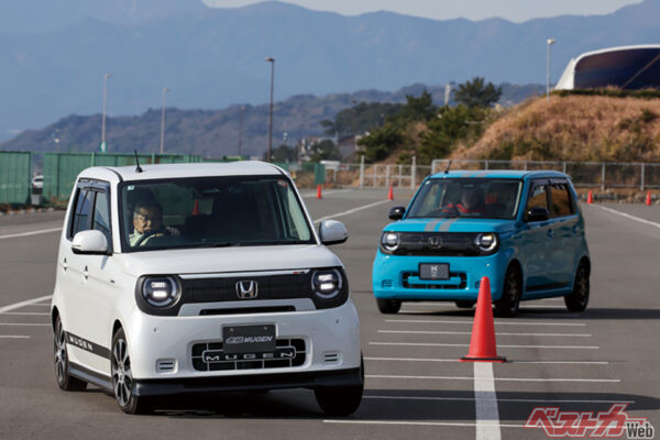 N-ONE e:×パフォーマンスダンパー。2本セットで14万3000円。高級車の乗り味に変貌