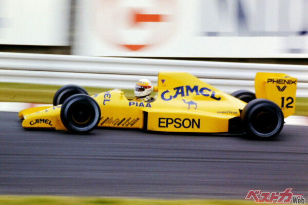 中島悟が1989年にステアリングを握ったロータス101もジャッド製V8エンジンが搭載されていた