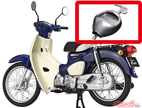 「ギアいじったっけ、ロー入っちゃって」　老舗模型メーカーまさかのオマージュ!!!　スーパーカブの装備品が「なまら怖かった」