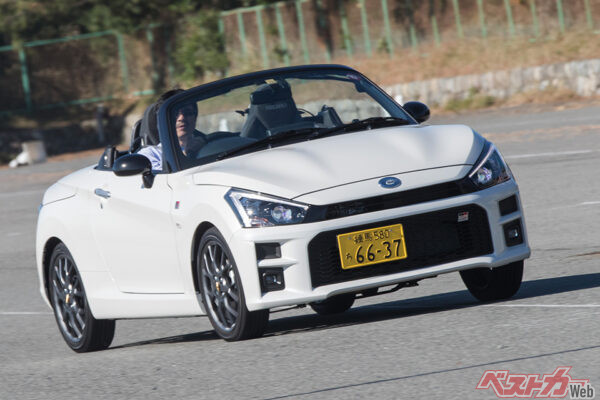 ダイハツ コペン GRスポーツ（2019年登場）。ボディ剛性の強化やサスチューンでスポーツ性と快適性を両立