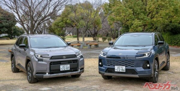 新型RAV4。右がZ、左がアドベンチャー
