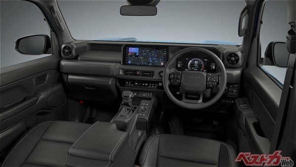 ランクルファミリーの血統を感じさせるインテリア