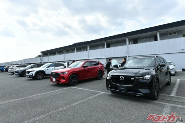 試乗車が並ぶ姿にワクワクと緊張が高まる