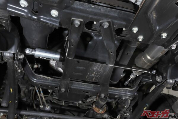 実は超大切なのが中央のMCB。かなりの応力がかかるはずでご覧のとおりハシゴの両端をがっちり結ぶ