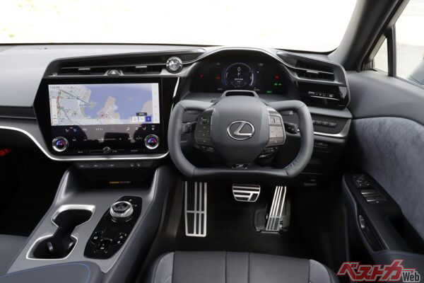 RZ550eの特徴的なヨーク型ハンドルは、ウインカーとワイパーレバーも連動して回る構造だった