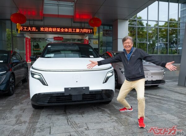 N7、N6、NX8そしてモメンタと東風日産の技術をたっぷり味わいご満悦な国沢光宏氏。日産の次世代プロパイロットにも期待がかかる！