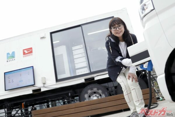 移動できるのが強み!!　ダイハツとゼネコンのコラボ!?　e-ハイゼット カーゴも活躍するスマートグリッドがなるほどの連続だった