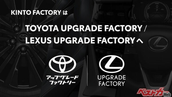 2025年12月18日からサービス名称を「TOYOTA UPGRADE FACTORY」および「LEXUS UPGRADE FACTORY」に名称を変更