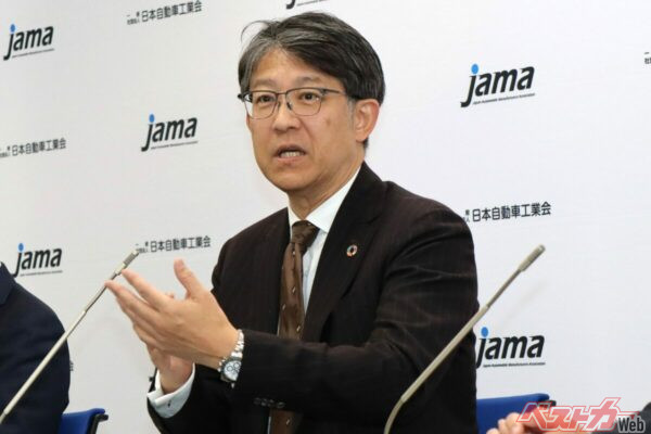 日本自動車工業会・現会長の佐藤恒治氏。経団連の副会長も兼ねており、自動車産業全体の発展のために、トヨタ社長からトヨタ副会長(兼Chief Industry Officer(CIO))へ就任した
