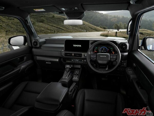 ランドクルーザーの文法に則ったインテリア