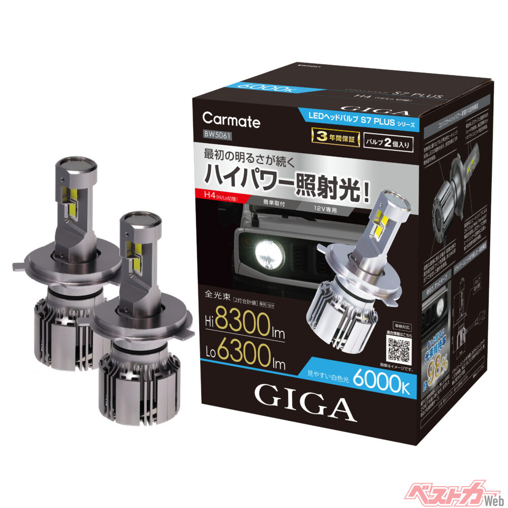 Upgrade Your Halogen Headlights: Car Mate GIGA S7 Plus LED Bulbs Boast 8300 Lumens!