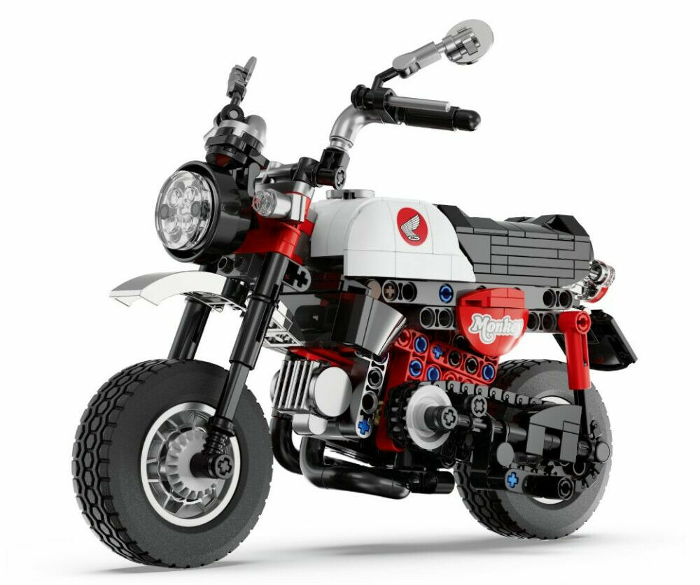 Honda「Monkey125」を精巧に再現した527ピースブロック