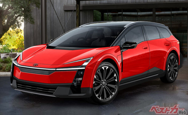 ワゴンの「ツーリング」もラインナップするが、SUVテイストのワゴンになるという情報もある。スプリンターカリブの現代版というイメージだろうか（ベストカー編集部作成の予想CG）