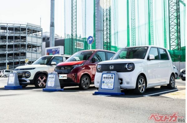 大人気のミニバンや最新BEVまで幅広い車種の乗り比べができる。最大7日間じっくりと試し乗りができるのもカージャニーが魅力