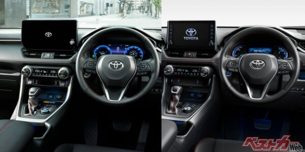 先代RAV4のメータータイプ。さらにアナログで3眼風にすることもできた