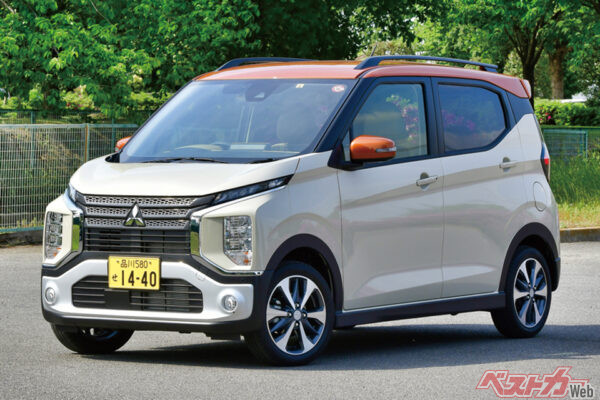 三菱 eKクロス（174万3500～210万6500円）。2019年登場ということで、古さを感じるのは仕方がないところ。そろそろ一新に期待