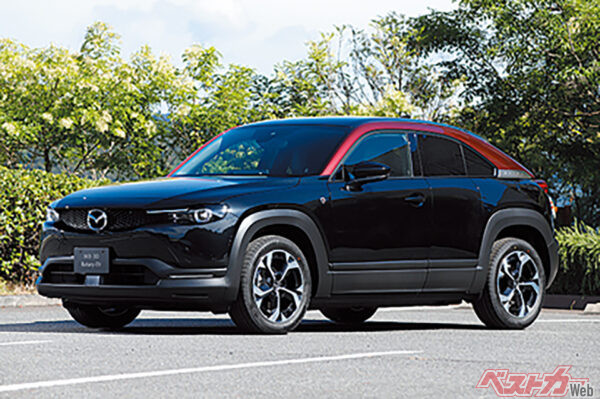 マツダ MX-30。ハイブリッドの発電用としてロータリーエンジンを搭載