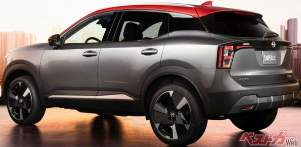 リアフェンダーのボリューム感が凄い。LEDのテールランプは新デザインを採用している