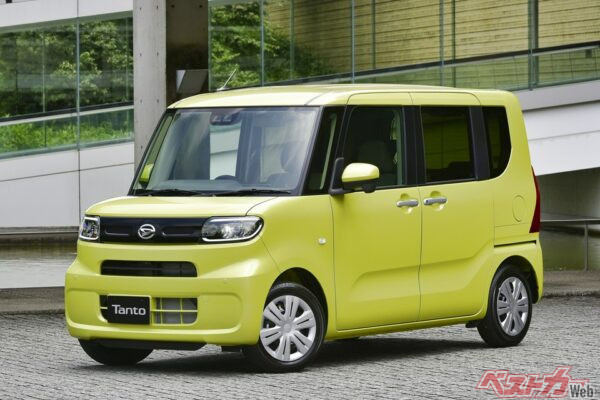 2019年登場ダイハツ タント。2022年にはタントファンクロスが追加された。同時にタントカスタムはフロントフェイスを変更