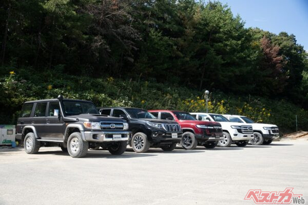 歴代ランクルもたしかにホイールアーチが四角！