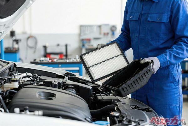 火山灰がクルマに及ぼす被害は深刻。その一つがエアクリーナーの目詰まりだ（Stitch@Adobestock）