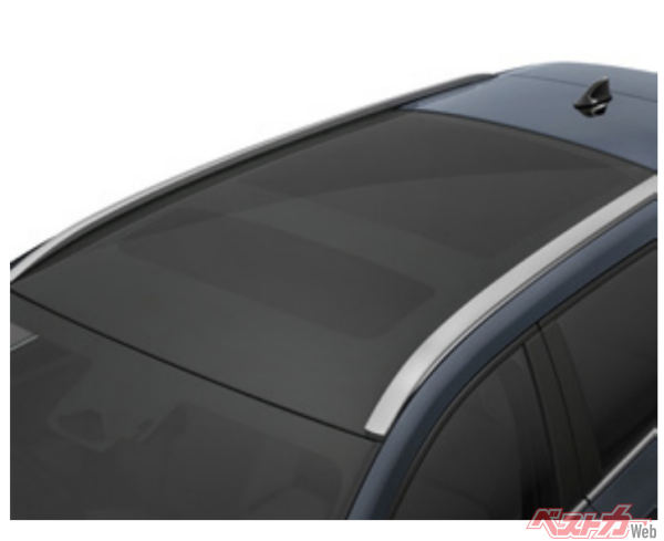 前席から後席までガラスがつながったタイプのパノラマルーフが開放感を引き上げるぞ!!