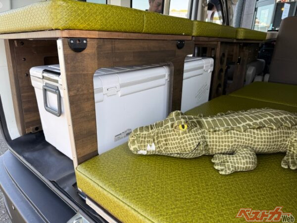 大人2人が就寝可能なスペースを確保