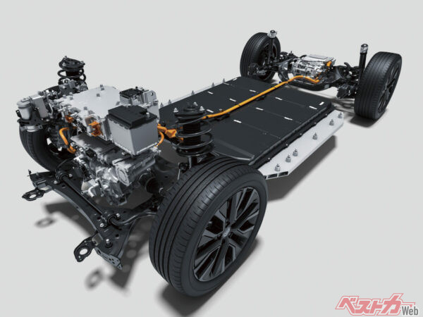 低重心パッケージを採用することで操縦時のクルマとの一体感を実現している