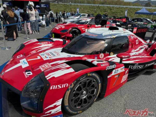 モータースポーツ車両も展示された。レイズといえば、特にWECでの活躍が印象的だ