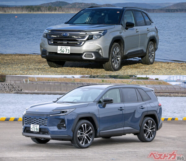 レクサス譲りの乗り心地 vs 世界一の運転支援！　RAV4とフォレスター「最終決戦」　新型ライバル対決で下したオーナーの審判は!?