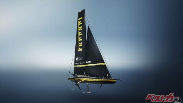 フェラーリが公開したモノハルヨット「ハイパーセイル」
