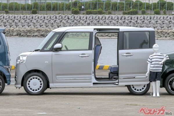 ムーヴキャンバスのスライドドア