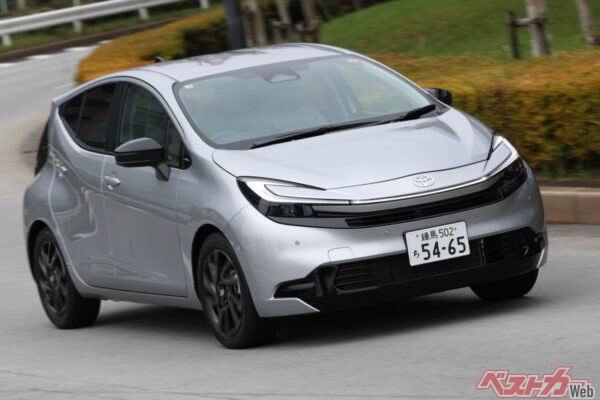 現行型アクアになって出力は増加。コンパクトカーとは思えない加速力を発揮する