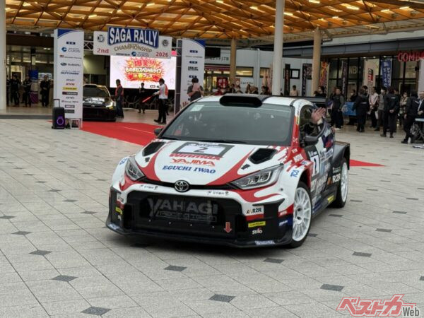 今季全日本ラリーを2連勝中と絶好調の息子新井大輝が駆るGRヤリス ラリー2を苦しめることができるか!?