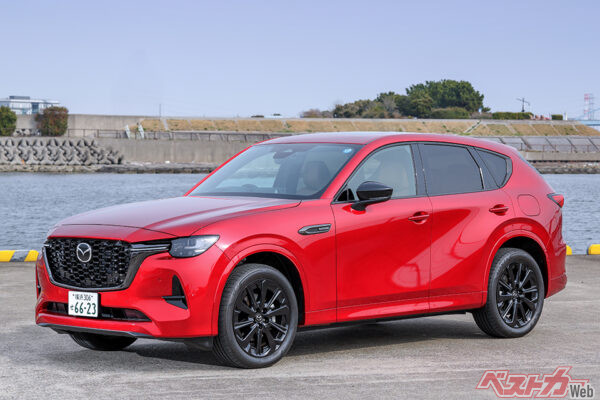 マツダ CX-60。乗り味は直近の改変でかなりマイルドになった。質感の高さは他と一線を画する。パワートレーンの選択肢が多いのも嬉しい