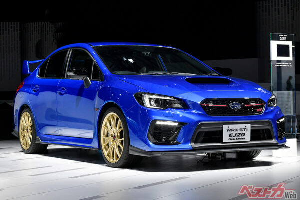 2019年の東京モーターショーで公開されたスバル WRX STI「EJ20 Final Edition」