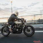 ヤレ感と足まわりで仕立てた、CB750カフェレーサー