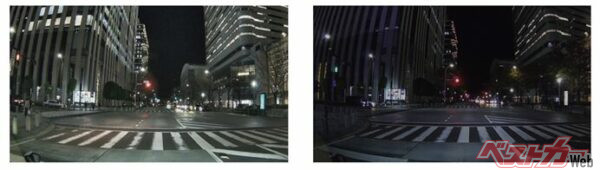 夜間などの暗いシーンでもしっかり記録する高感度録画「ナイトサイト」に対応