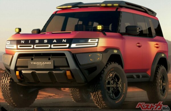 北京モーターショー2026でアンベールされたテラノPHEVコンセプト。日産のSUVを象徴するネームの復活であるが、中国市場を主眼に置いて開発されている