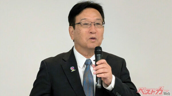 道路建設の未来を語る道建協・西田義則会長（大成ロテック）。日本の道路建設は世界のトップランナーだが、それでもまだまだ見習うべきところはある