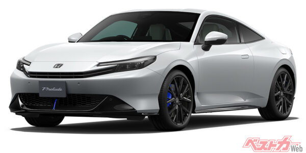 コンチネンタルのタイヤを新車装着するホンダ プレリュード。特にヨーロッパを中心に、コンチネンタルは自動車メーカーの純正装着タイヤとして多く選ばれている