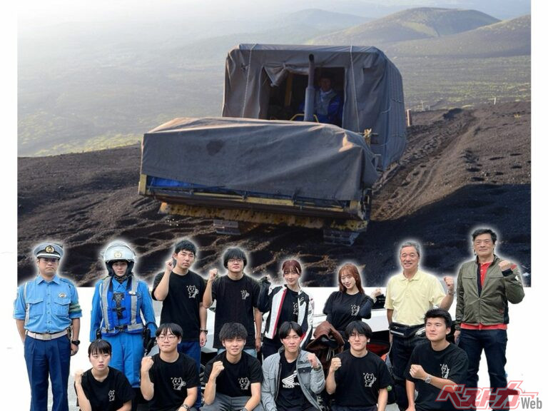 高校生がバイクで富士山を登る！ 63年前から通行禁止の登山道を走る実証プロジェクトが始動