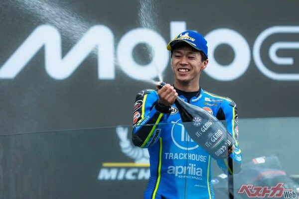 【インタビュー】小椋藍、MotoGP初表彰台に「ようやく」の思い。フランスGPの3位を語る