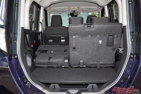 低いフロア高と広い開口部で重い荷物も積み込みやすい設計となっている