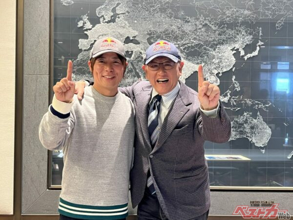GRヤリス ラリー1の上に乗ってモリゾウさんと2人でガッツポーズする姿をぜひ見たい