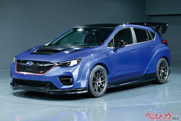 Performance-B STI。2026年度中の発表予定になるという最新情報を入手した新型スポーツモデル。元となったのは、ジャパンモビリティショー2025に出展されたパフォーマンスBコンセプト