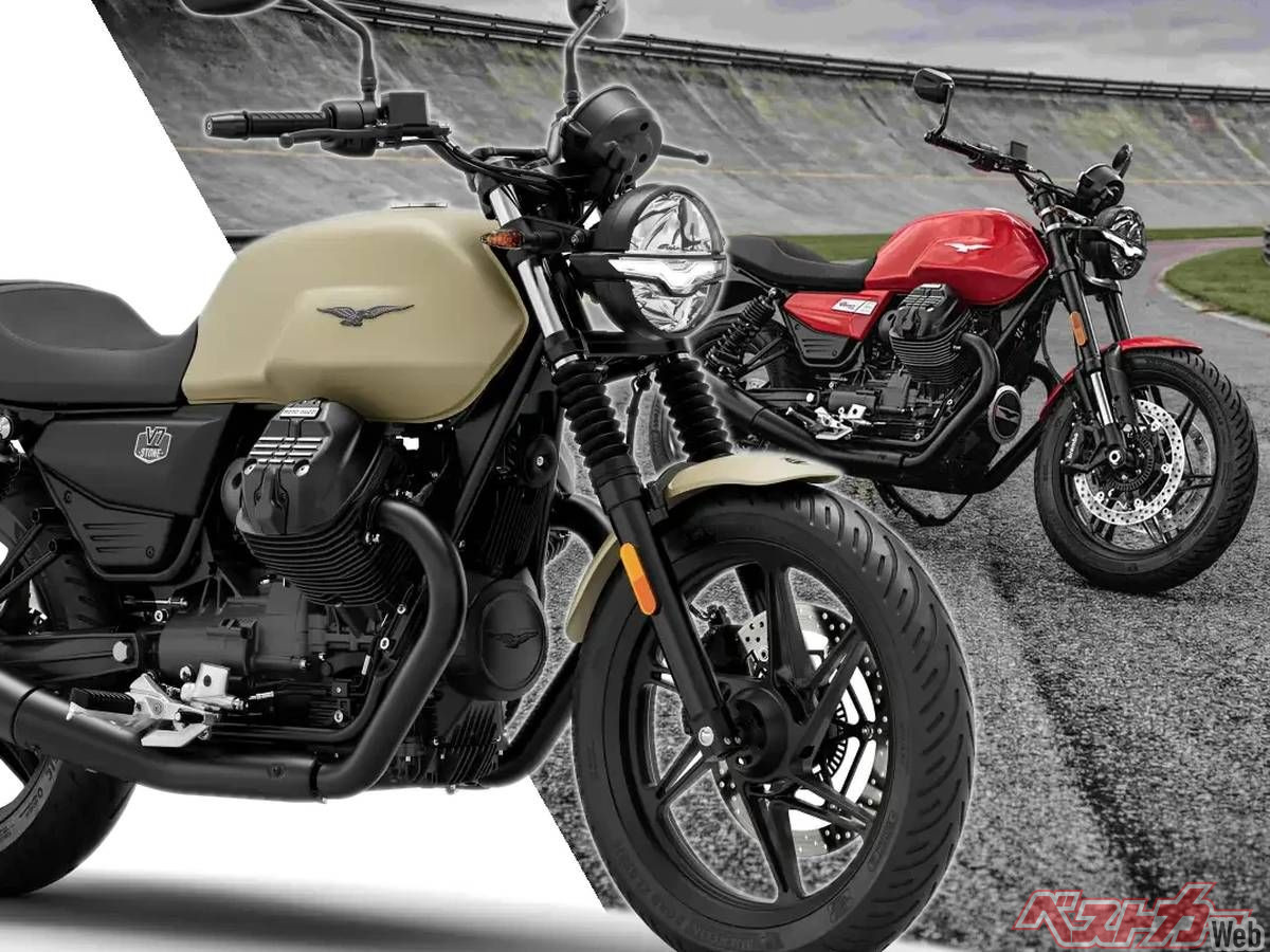 新車】2026年新型「V7 STONE / SPORT」発売 モト・グッツィの縦V
