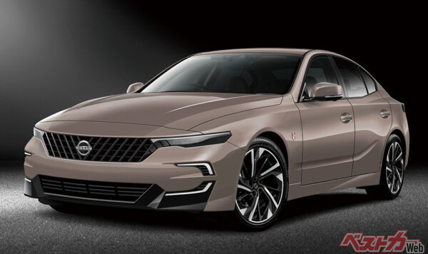 ベストカー編集部が作成した次期型日産 スカイラインの予想CG