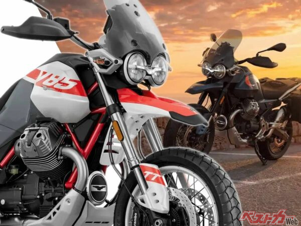 【新車】2026年新型「V85TT」登場 縦Vアドベンチャーがグレー/ブルーの新色を追加して発売 価格は180万4000円から
