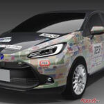 ヘラルボニーアートプライズ授賞式開催　トヨタ自動車賞作品がラリチャレ参戦車アクアにラッピング！